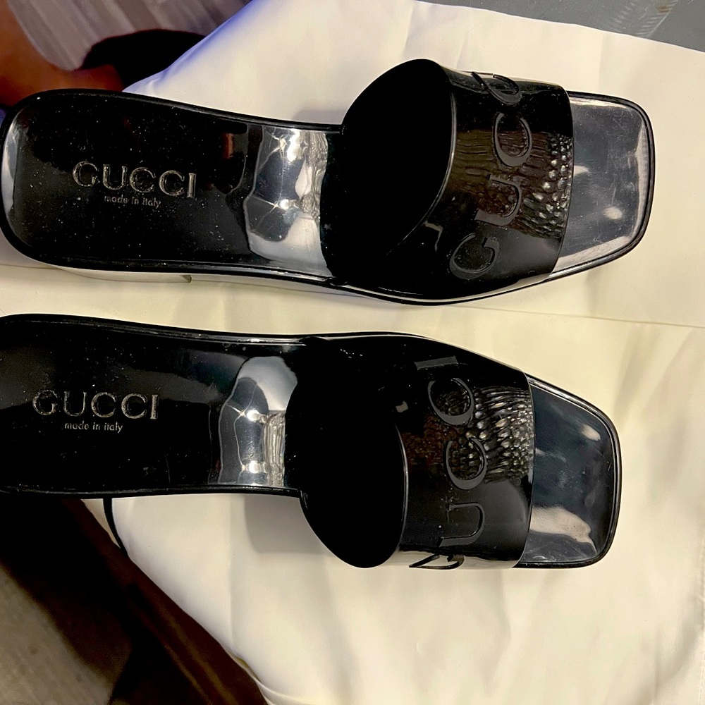 Black Gucci Slides